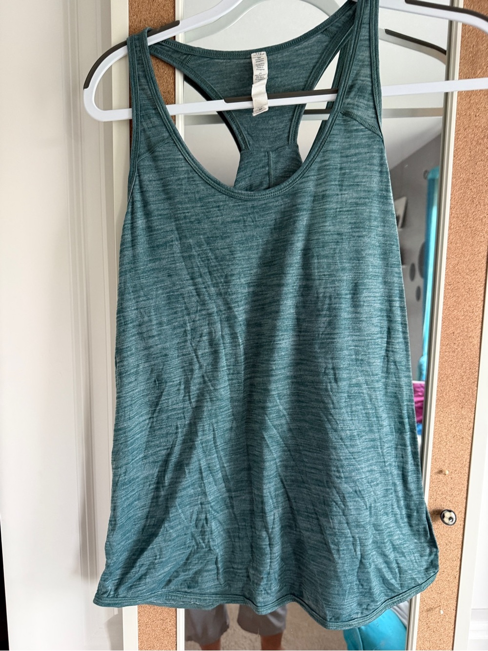 lululemon athletica Teal Heather Racerback Tank